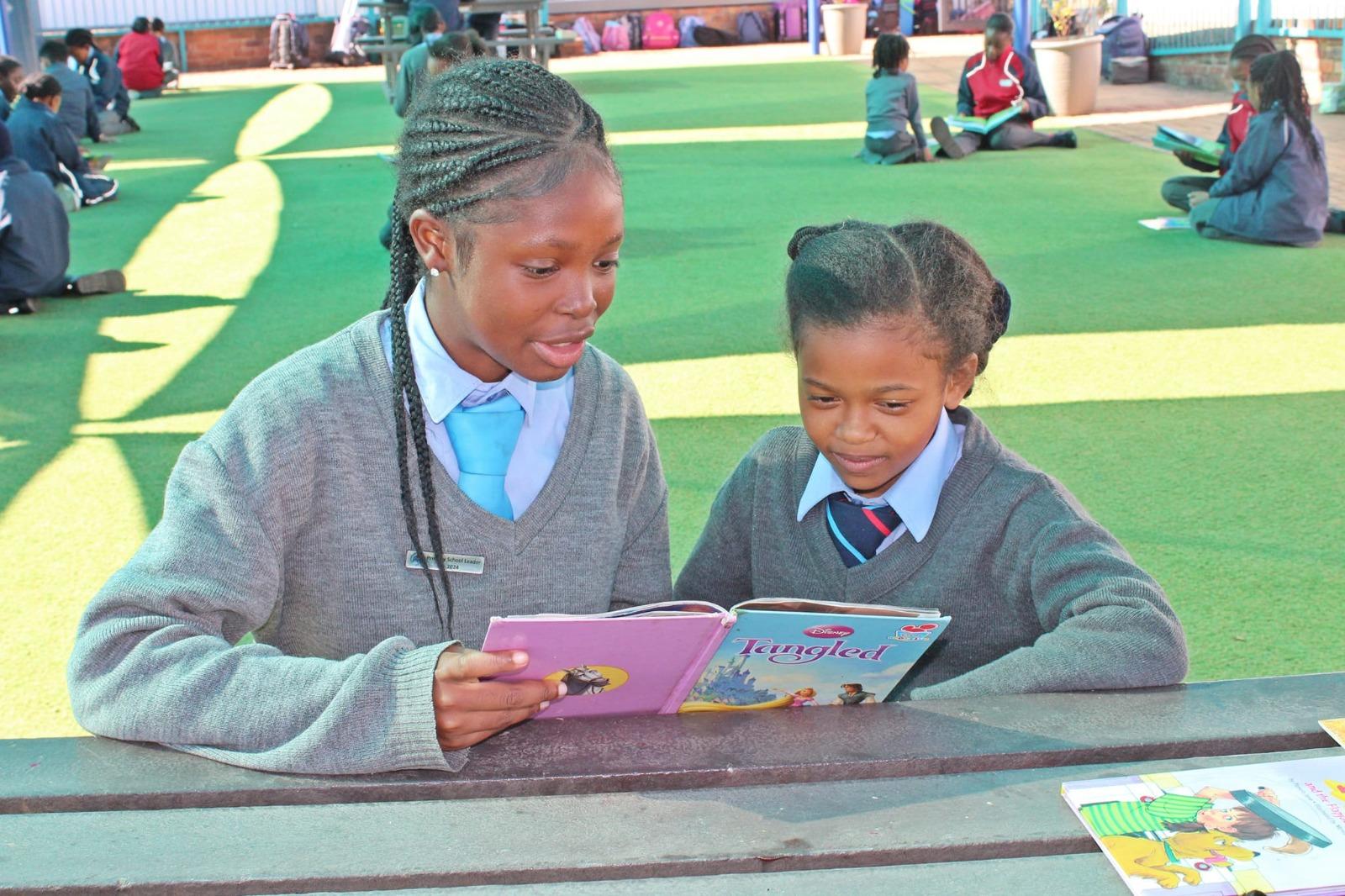 Primary students participating in leadership activities
