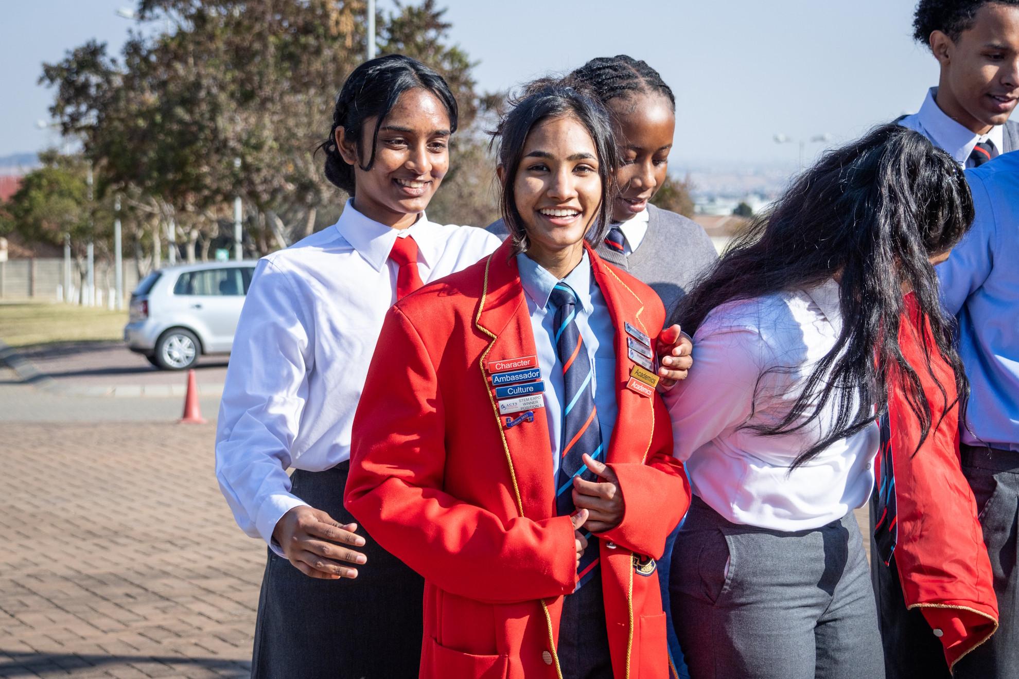 Teacher providing caring support to student